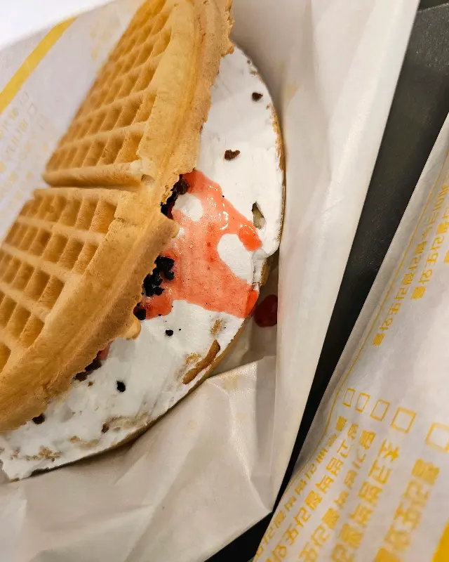 애플 시나몬 와플