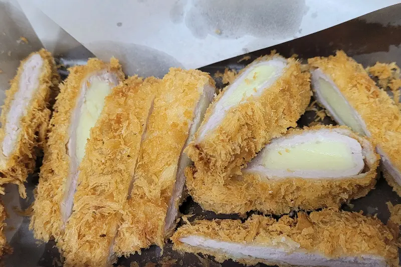 치즈 돈카츠 단면