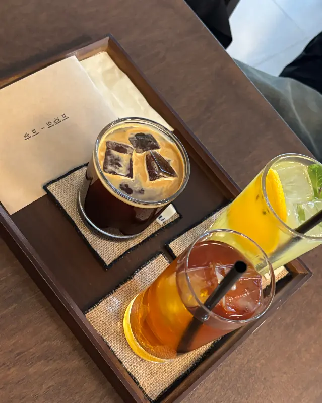 다양한 음료 메뉴