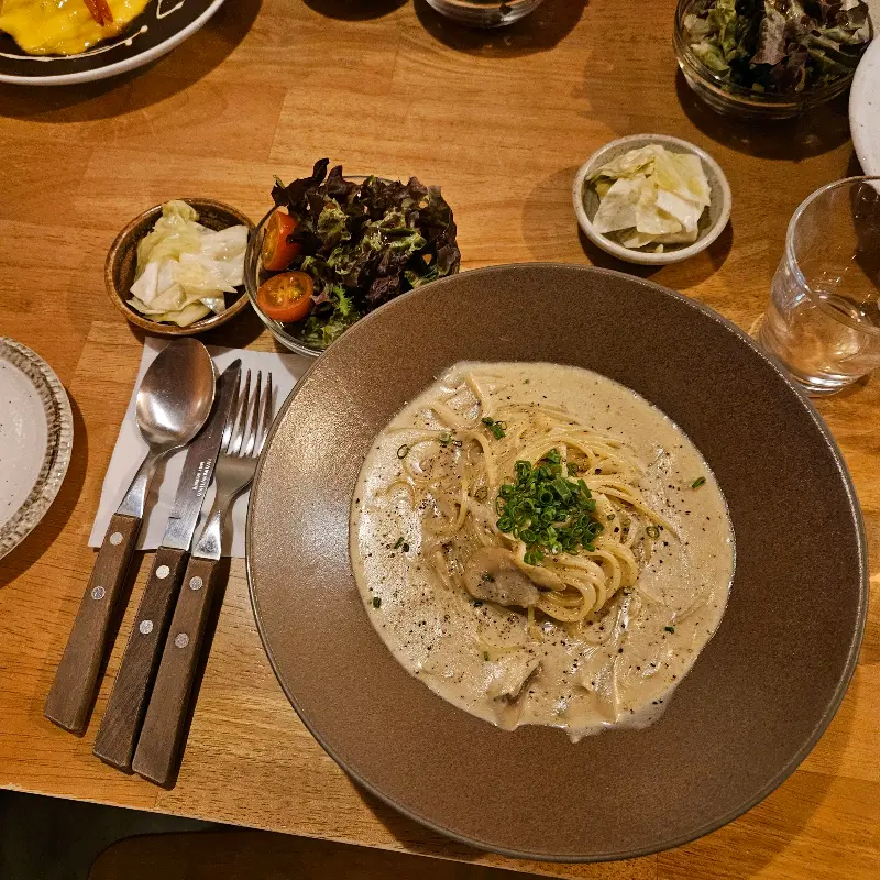 오운의 크림 파스타