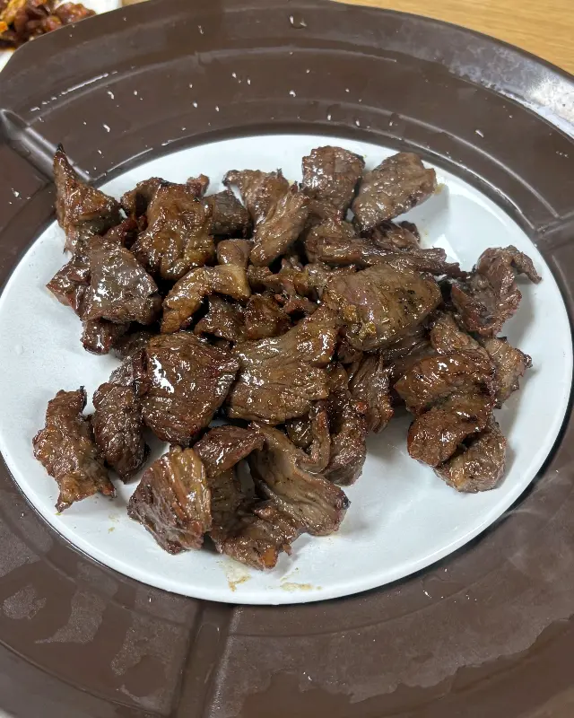 윤기가 흐르는 갈비살