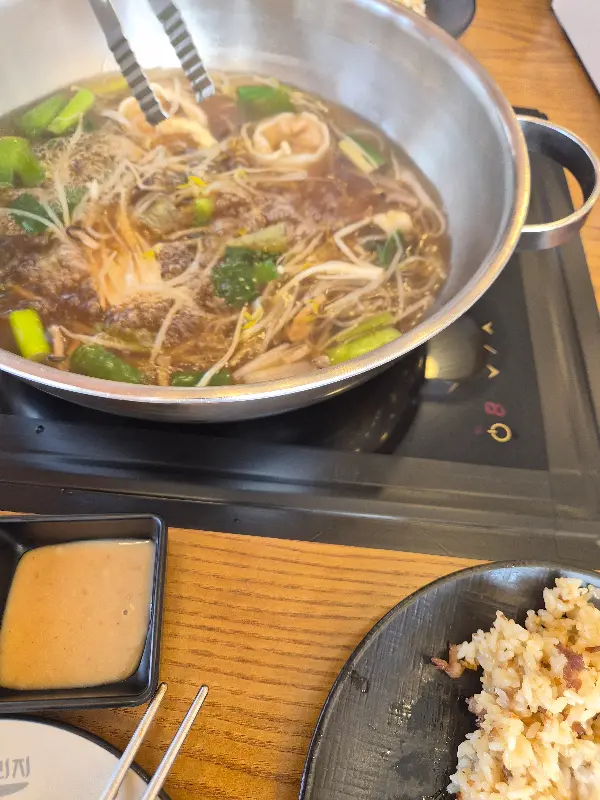 샤브샤브를 먹고 난 후 볶음밥