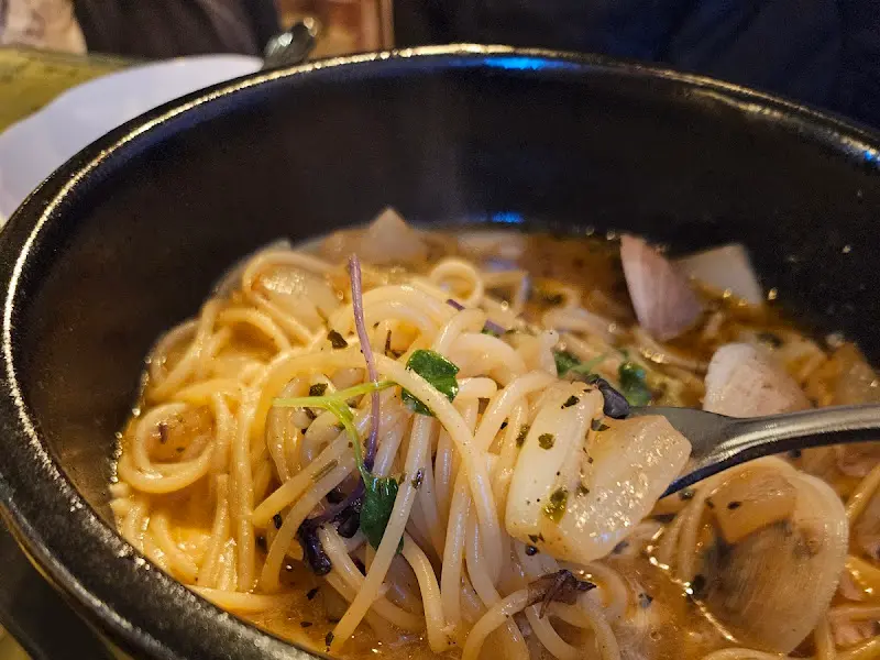 뚝이 파스타 근접샷