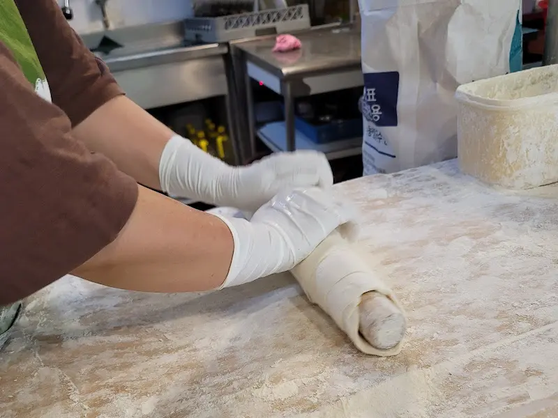 손칼국수 면 제조 과정 2