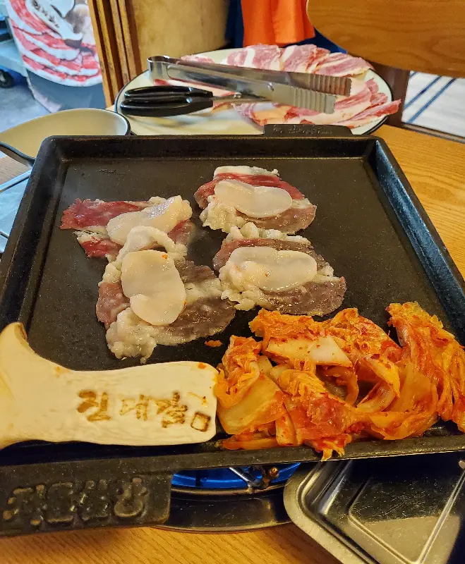 차돌 삼합 구이