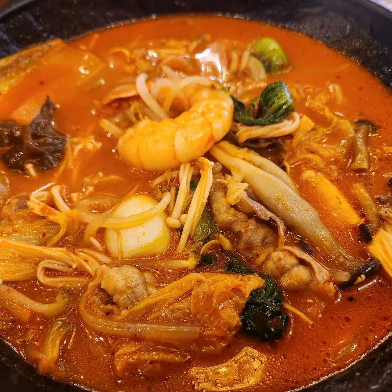 마라탕 속 다양한 재료들