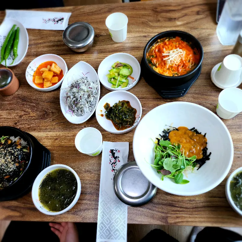 푸짐한 한 상 차림 (항공샷)