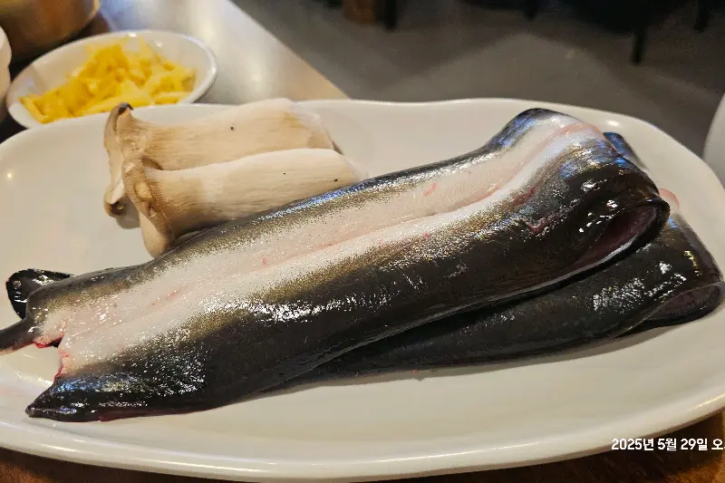 윤기가 좔좔 흐르는 큼지막한 장어