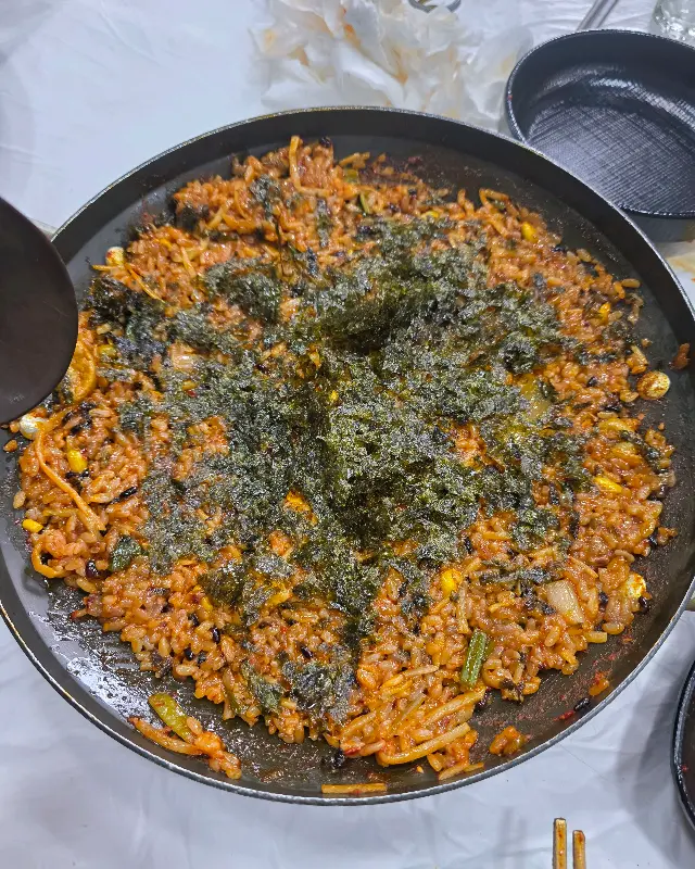 해물찜 볶음밥 클로즈업