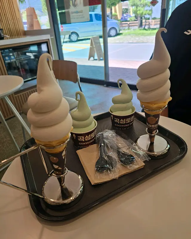 아이스크림 단체샷