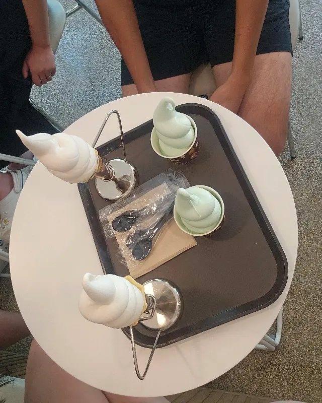 아이스크림 인증샷