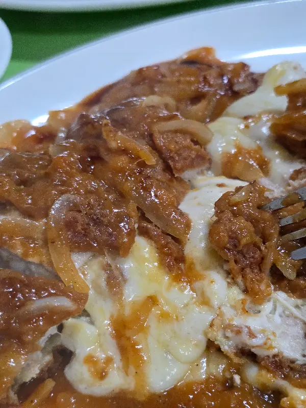 치즈 돈가스 확대 사진