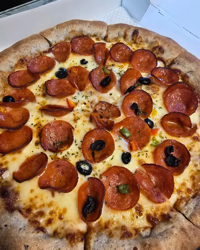 페퍼로니 피자 근접샷