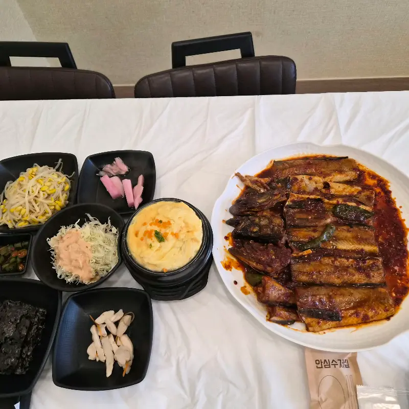 코다리찜과 반찬