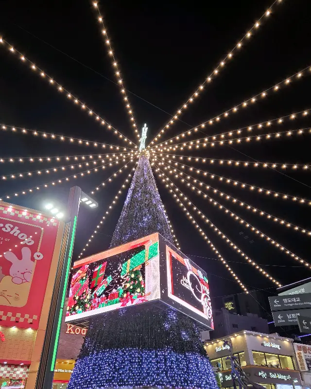 부평동의 밤거리