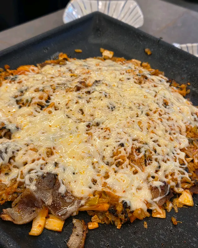 환상적인 치즈 볶음밥