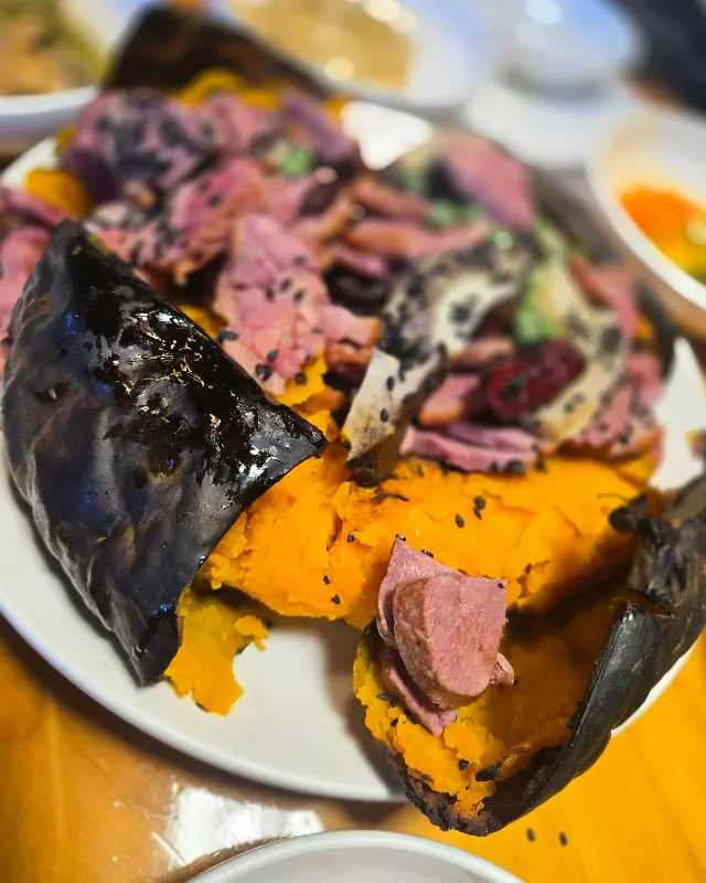 단호박 훈제오리의 모습