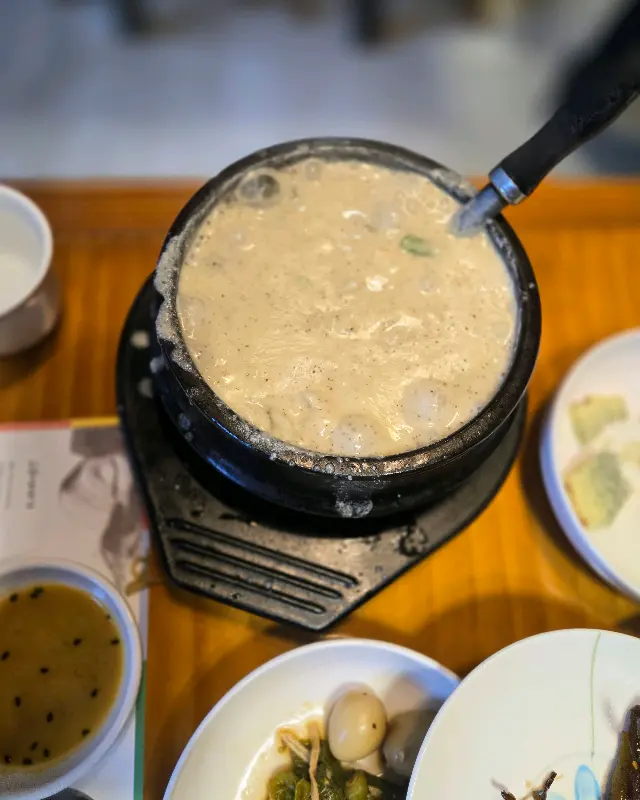 들깨수제비의 모습