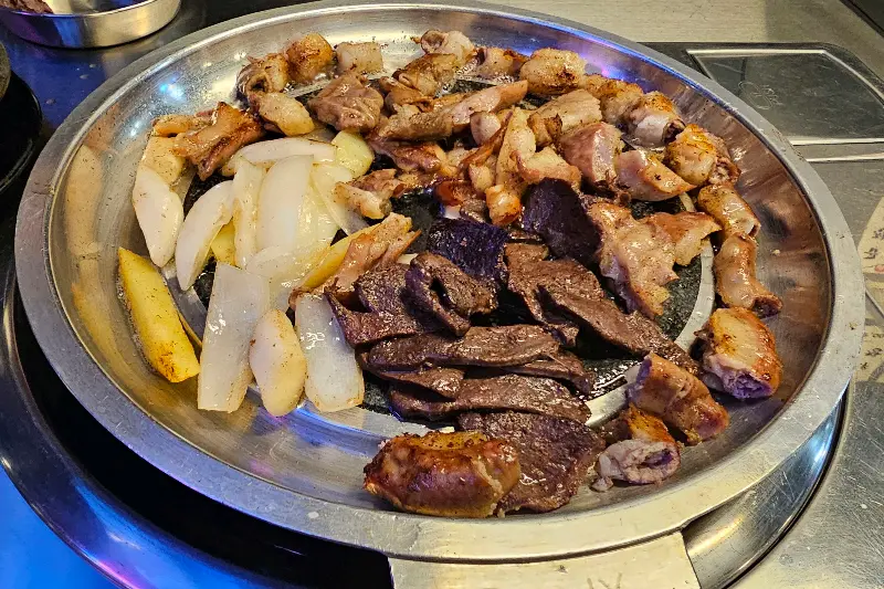 곱창 모듬 구이