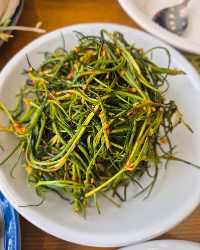 싱싱한 새발나물 무침