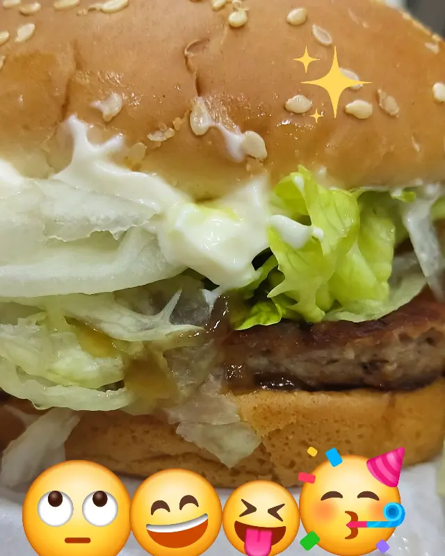 불고기버거 확대샷