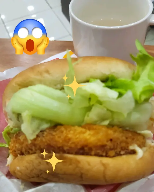 새우버거 단독샷