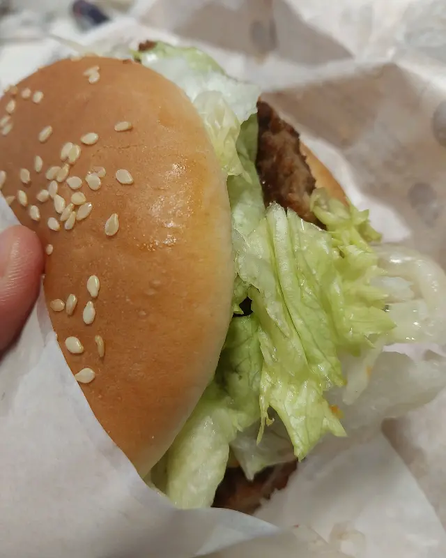 양상추 가득한 불고기버거