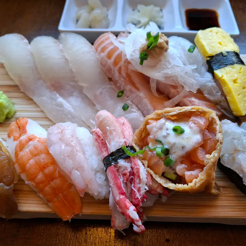 다양한 종류의 초밥