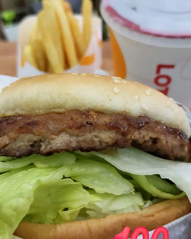 불고기버거 단독샷