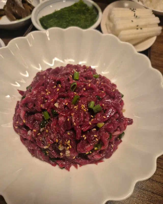 감태에 싸 먹는 생고기