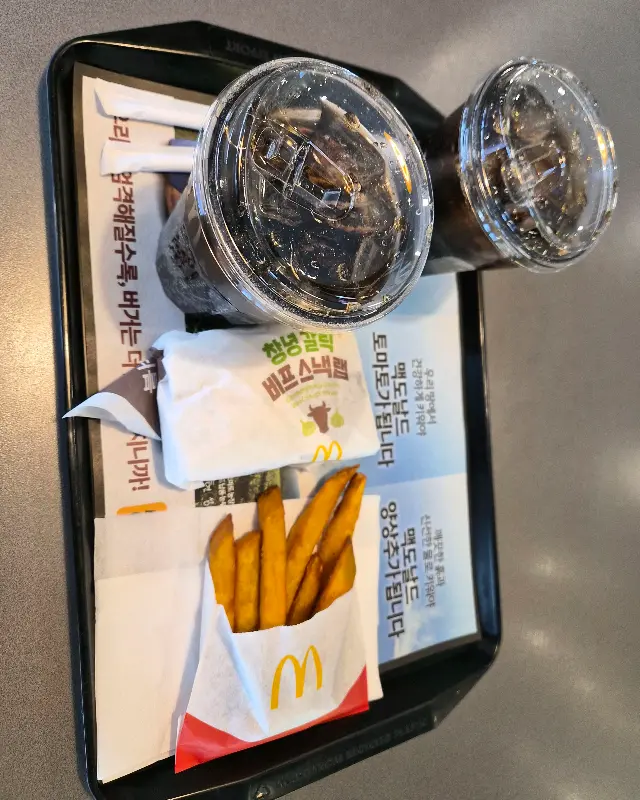 창녕갈릭비프스낵랩과 고구마 후라이