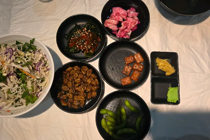 다양한 곁들임 메뉴