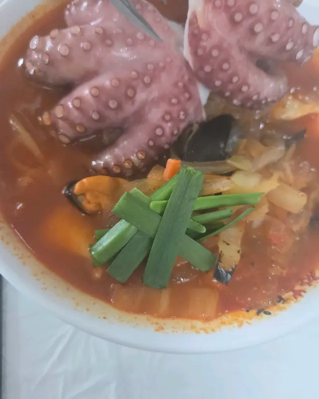 통문어짬뽕 근접 샷