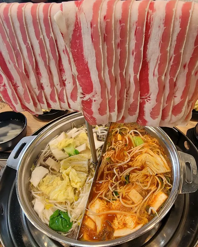 물갈비 익어가는 모습