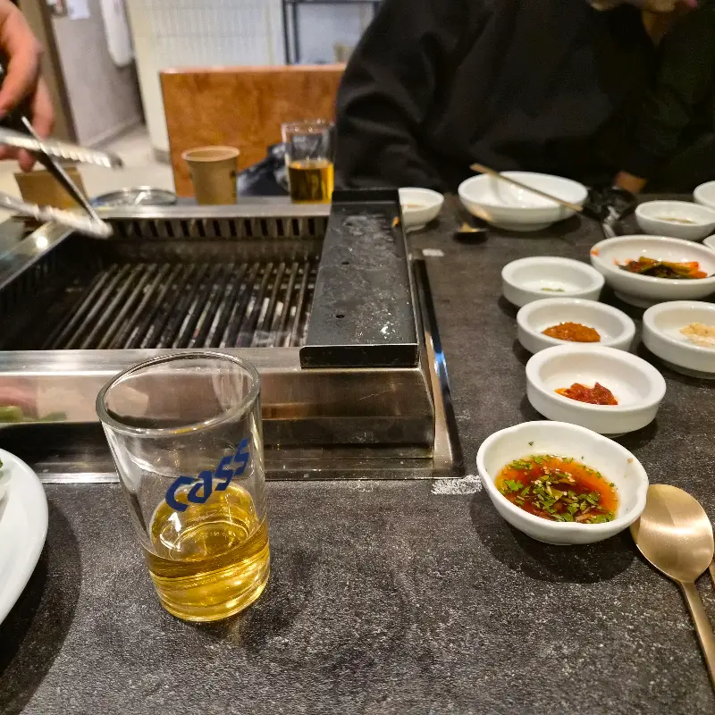 고기 굽기 전 세팅