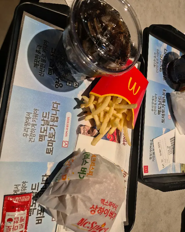 맥스파이시 상하이 버거 세트