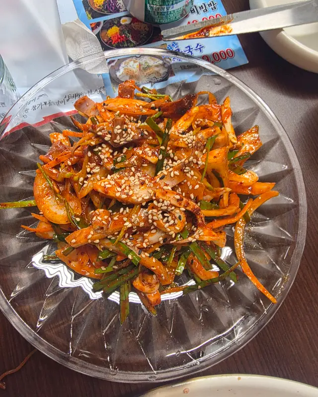 매콤달콤한 오징어볶음