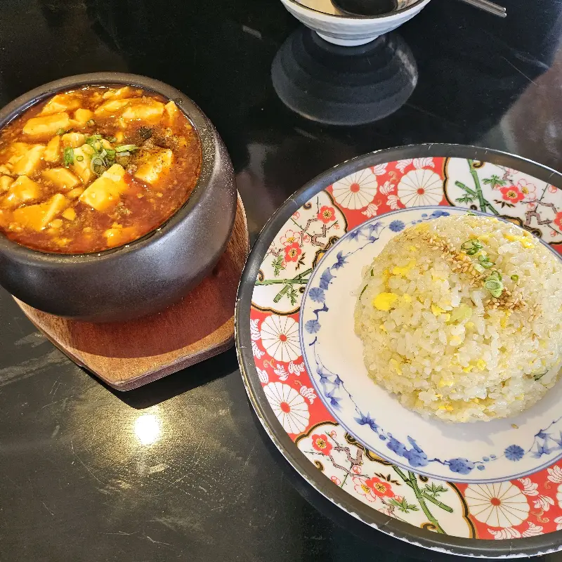마파두부와 계란볶음밥