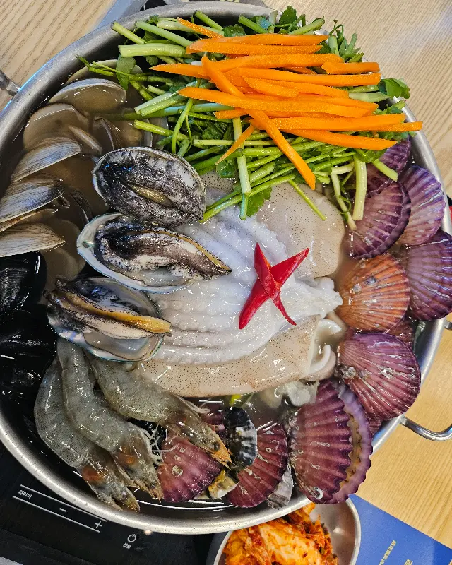 해물칼국수 비주얼