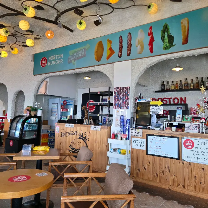 보스턴버거 메뉴