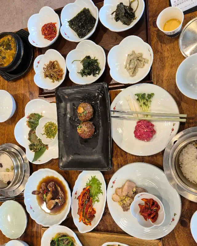 한상차림 항공샷