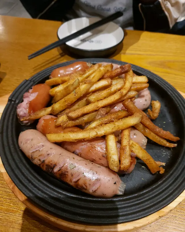 소시지 & 감자튀김
