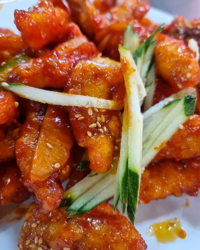 볶음 탕수육 클로즈업