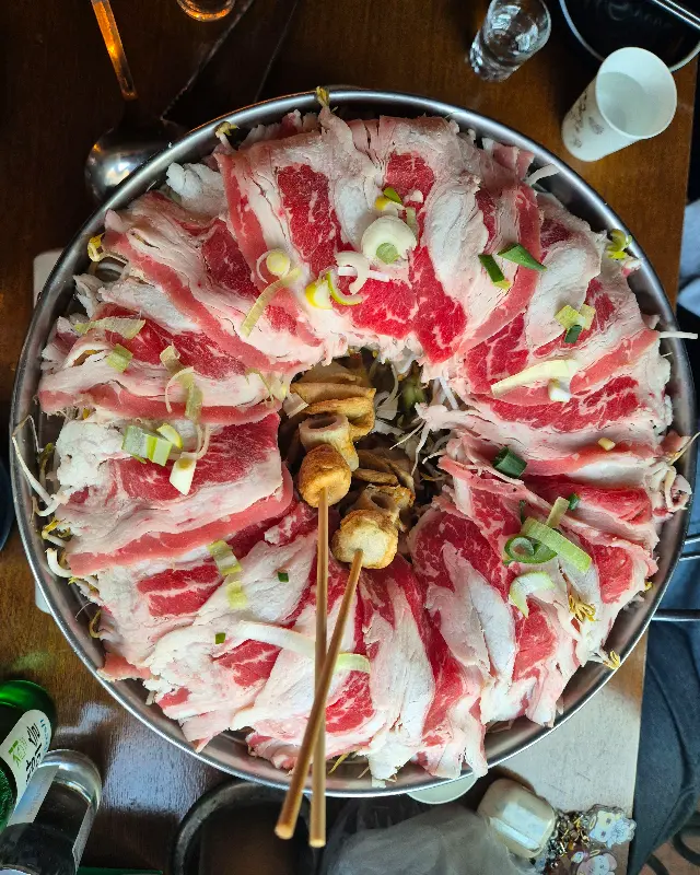 황제전골 항공샷