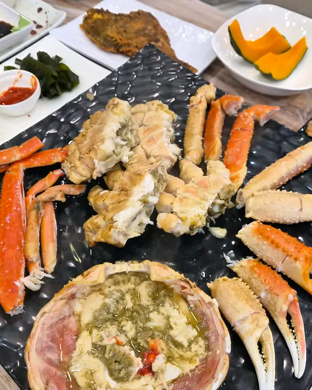 대게 한 상 차림