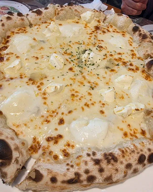 치즈가 듬뿍 올라간 피자