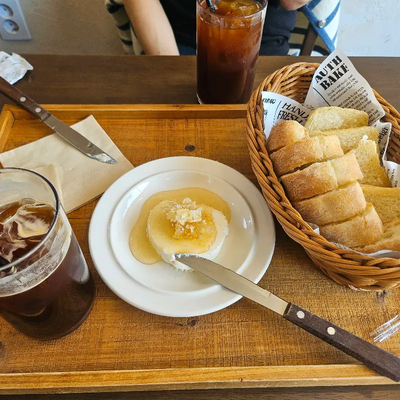 카이막 & 브레드 세트