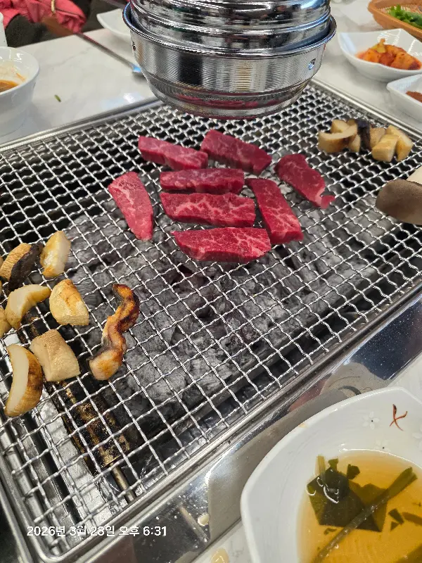 눈꽃살의 아름다운 마블링