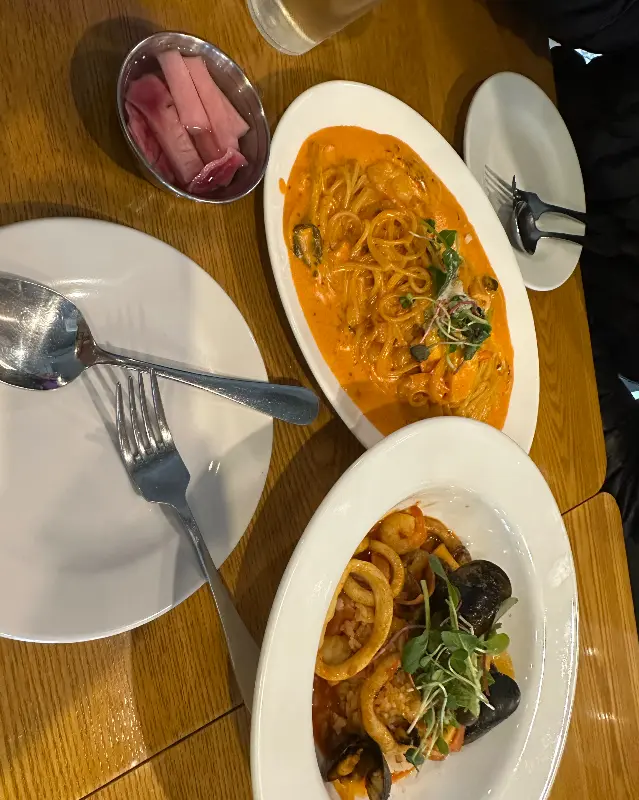 불마녀 파스타와 반찬