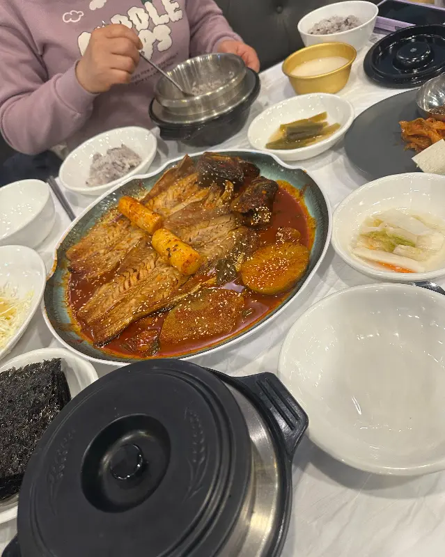 푸짐한 코다리조림 한 상 차림